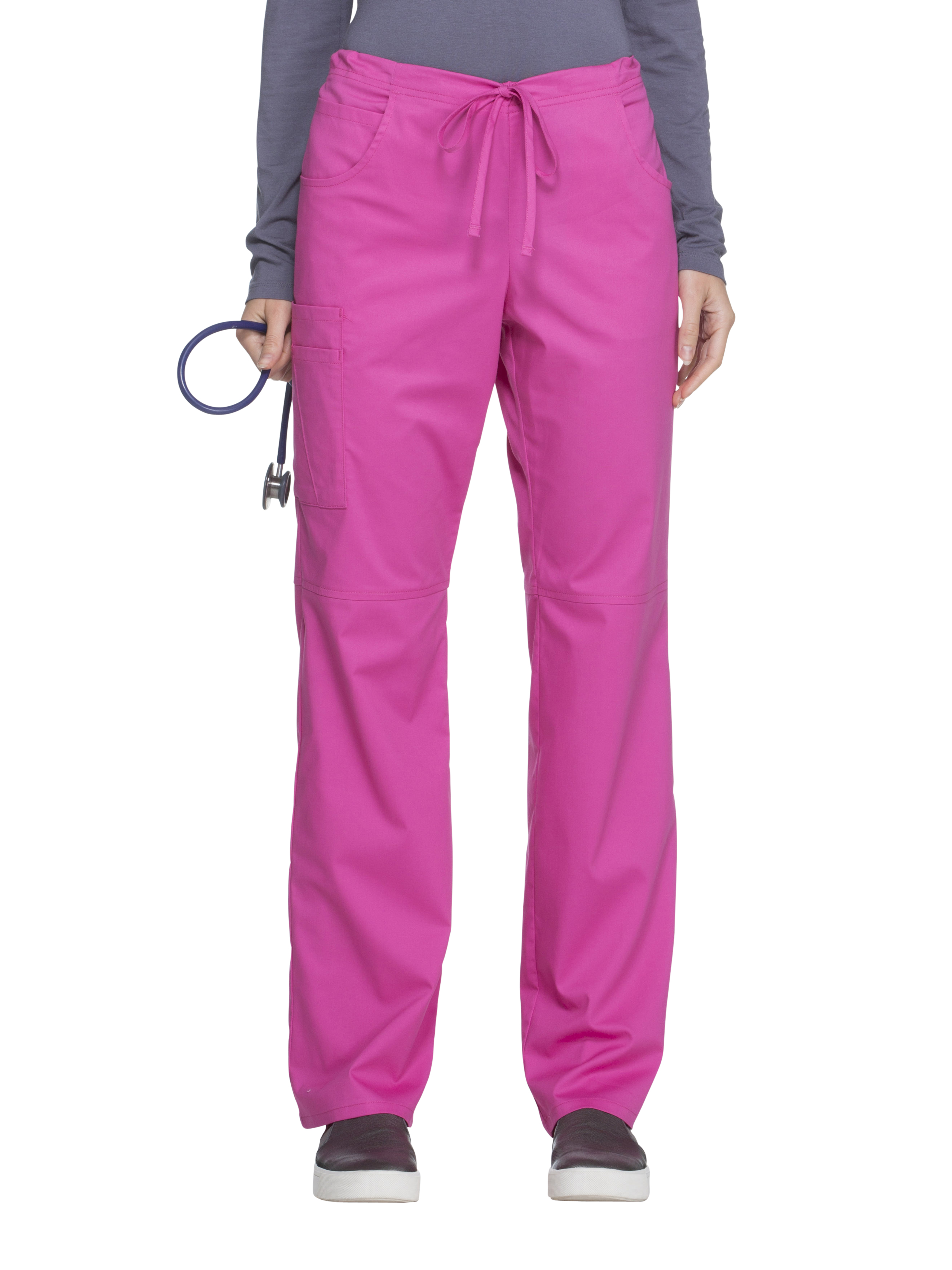 scrubstar petite drawstring cargo pant