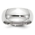 thumbnail image 4 of 14K White Gold 8mm Comfort-Fit Band Ring Size 4, 4 of 7