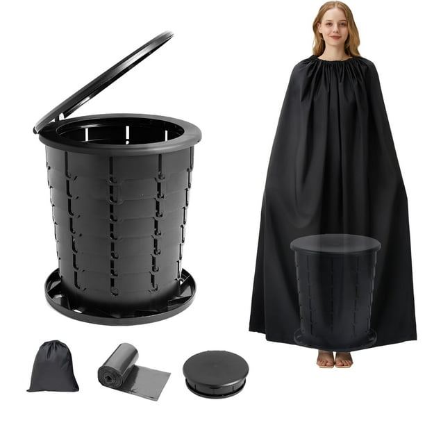 Kit de Baño Portátil SMEKLYN Retráctil para Camping con Carpa