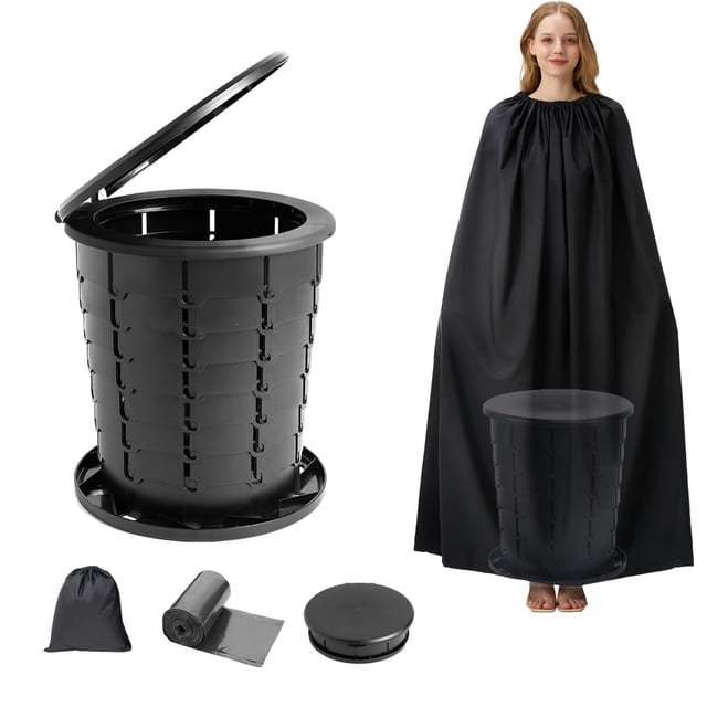 Kit de Baño Portátil SMEKLYN Retráctil para Camping con Carpa