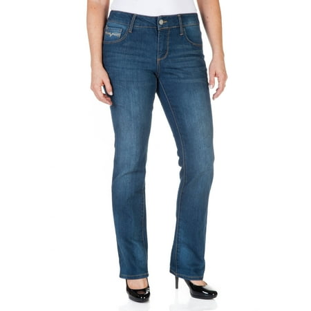 Faded Glory Women's Straight Leg Jeans Available in Regular, Petite ...