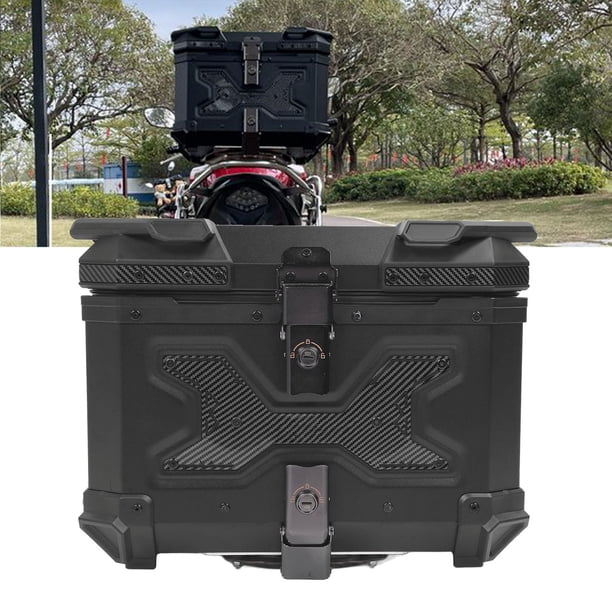 Estuche Trasero Para Motocicleta, Caja Trasera Para Maletero De Motocicleta, Impermeable, Anticaída, 45L, Ligero Con Cojín De Respaldo Para Motos
