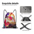 thumbnail image 4 of Zufioo Sac de Sport Imprimé Groupe de Trolls Sac de Gym à Ficelle Lavable en Machine Sac à Dos à Ficelle pour Hommes Femmes-Moyen, 4 of 6