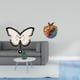 thumbnail image 2 of Reloj de pared de resina, estatua, escultura, figura, mini mueble de mesa, acrílico, funciona con pilas, mariposa, flor, imagen, adecuado para sala de, 2 of 8