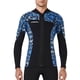 thumbnail image 1 of Buceo Tops de 3mm Tops de traje de neopreno Premium Neopreno Tits UV Protección de UV Buceo de buceo Scuba de canoa para aeróbicos de agua Snorkeling Blue L seitruly OD003290-03, 1 of 7