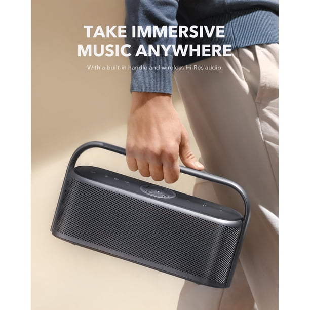 Soundcore, Portable Bluetooth Speaker, X600, Hi-Res Spatial Audio