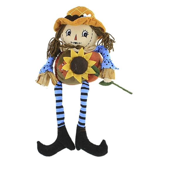 Fall Scarecrow Plush Shelf Sitter Fabric Johanna Parker Th00056 Girl