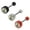 Clear, variant on Peace Sign Logo Barbell Tongue Ring