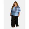 thumbnail image 2 of Terra & Sky Women's Plus Size Sweatshirt with Long Sleeves, Sizes 0X-4X, 2 of 4