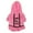 Pink, variant on Pet Dog Cat Princess Fleece Coat Puppy Hoodie Bowknot Warm Dress Apparel Outfit
