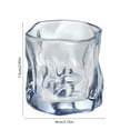thumbnail image 3 of Whiskey Glass, Beer Glass, Twisted Glass Cup 170ml Thickened Personality Novelty Drinking Glass, Glass Material 8x8x7.5cm 220g, 3 of 7