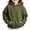 Army Green, variant on Hoodies for Girls Size 10,Long Sleeve Solid with Pockets Pullover Sweatshirts Black