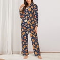 thumbnail image 2 of Wukai Gingerbread Delights Print Women's Pajama Set,PJ Set,Lounge Sets For Women Soft Long Sleeve Sleepwear Comfort and Style-Medium, 2 of 7