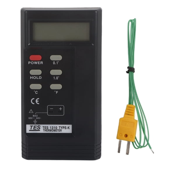 Termómetro digital, TES-1310 Termopar digital Temperatura Termómetro digital tipo K Termómetro digital Lector de temperatura Sensor Durabilidad extendida NikouMX herramienta