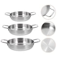 thumbnail image 5 of COSMOBETTY Small Pot Ramen Noodle Pot Silver 3Pcs Kitchen Assistant, 5 of 6