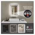 thumbnail image 4 of 20"x28" LED Bathroom Mirror, Front-Lit and Back-Lit, 3 Color Tem Adjustable, Brightness Memory, Anti-fog LED Vanity Mirror[Unable to ship on weekends], 4 of 9