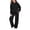 51#Black, variant on Girls Sweatsuit Fashion 2 Piece Hoodie and Sweatpants Set 5-14 Years Hooded Sweatshirts and Wide Leg Joggers Warm Tracksuit with Pockets