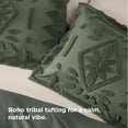 thumbnail image 4 of Funda nórdica Bedsure tamaño king, estilo boho, verde oliva, set, 4 of 9