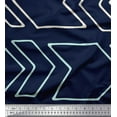 thumbnail image 1 of Soimoi Blue Rayon Fabric Arrow Symbol Decor Fabric Printed Yard 42 Inch Wide, 1 of 5