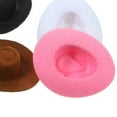 thumbnail image 2 of WORGEOUS 4 Uds. Sombrero de vaquero en miniatura, pequeño sombrero de vaquero no tejido, adornos de sombrero en miniatura, 2 of 8