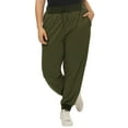 thumbnail image 4 of Unique Bargains Women's Plus Casual Activewear Drawstring Jogger Pant, 4 of 5