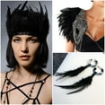 thumbnail image 5 of 200Pcs Craft Feathers Bulk 5-7inch Rooster Feathers for DIY Crafts, Dream Catcher and Holiday Party Costume Decorations (Black), 5 of 6