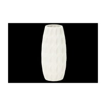 Urban Trends Collection Ceramic Round Vase with LG Matte Finish White