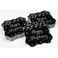 thumbnail image 4 of Inkdotpot Pack Of 50 Happy Birthday Paper Tags DIY Craft Bracket Shape Real Silver Foil Hang Tags, 4 of 7