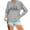 Grey, variant on A Thrill Of Hope The Weary World Rejoices Sweatshirts for Women Long Sleeve Crewneck Christmas Sweatshirt Pullover Tops