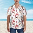 thumbnail image 2 of Balery Gnome With Love Letter Camisas hawaianas de manga corta para hombre, camisas playeras de corte holgado, camisas de vacaciones con botones,X-Large, 2 of 7