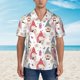 thumbnail image 2 of Fotbe Gnome With Love Letter Camisa Hawaiana para Hombre Unisex – Camisa Casual de Verano con Botones de Manga Corta de Algodón y Lino,3X-Large, 2 of 7