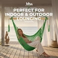 thumbnail image 2 of Bliss Hammocks Tahiti Rope Hammock Chair with Spreader Bar and Hardware, Green, 2 of 13