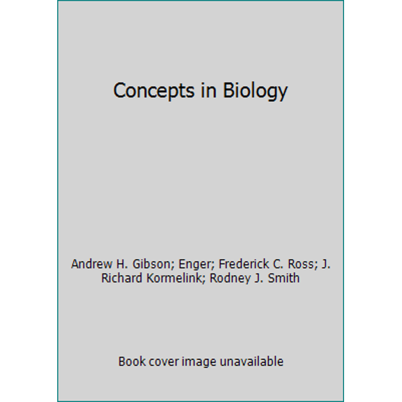 Pre-Owned Concepts in Biology (Hardcover) 0697136442 9780697136442