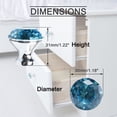 thumbnail image 3 of Uxcell Crystal Knobs Wardrobe Dresser Door Knobs Pull Handle for Home Kitchen Office Cupboard 10pcs Pale Blue, 3 of 7