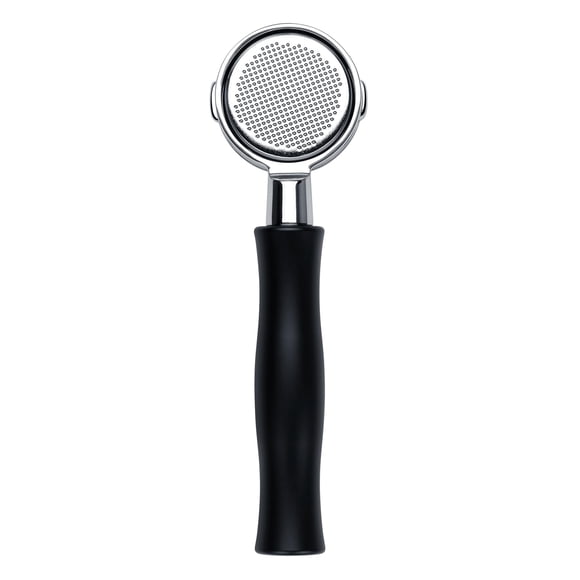 Normcore Porte-Filtre Sans Fond 51mm Compatible avec les Machines la Pavoni Levier Millennium Fabriquées après Août 2000, Porte-Filtre Nu avec Poignée en Aluminium Anodisé Noir