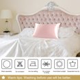 thumbnail image 5 of PiccoCasa Silk Pillowcases Set of 4, King(20"x36"), Pink, 5 of 5
