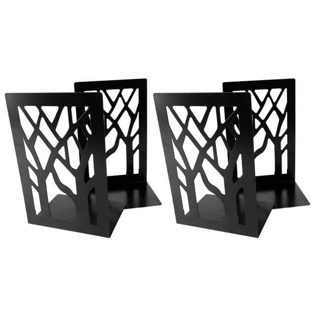 Sujetalibros de metal para escritorio, 4 piezas, sujetalibros de metal para escritorio, sujetalibros de escritorio, tope para libros, rendimiento de alta gama