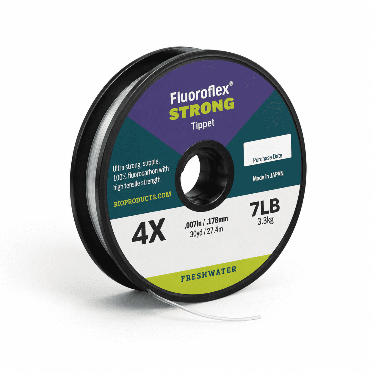 Fluorocarbon Fly Fishing Tippet Leader 30yd Spool For Trout Freshwater Fishing