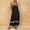 Black, variant on QUNYINEY Casual Summer Dresses for Women Striped A Line Long Sleeveless Sundress Square Neckline Loose Fit with Pockets Dresses