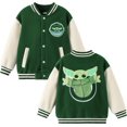 thumbnail image 1 of Chaqueta universitaria STAR WARS Yoda para niños y niñas, verde, de 4 a 5 años, 1 of 7
