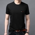 thumbnail image 1 of Dream Lifestyle Men T-shirt O Neck Sweat Absorption Quick Dry Short Sleeves Summer Shirt Daily Clothes, 1 of 7