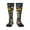 3 Black, variant on Teeth print thigh-high socks, crafted for both men and women with a stretchy, high-opaque design perfect for daily wear