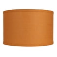 thumbnail image 3 of Classic Burlap Drum Lampshade, 8-inch to 16-inch Bottom Size Available Mustard Yellow 16", 3 of 7