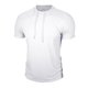 thumbnail image 4 of Mens Casual Manga Corta Botón Abajo Camisas Cuello Redondo Sólida Camisa de Parche para Al Aire Libre, Casual, Uso Diario, 4 of 7