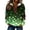 Multicolor M, variant on Womens St Patricks Day Sweatshirts Long Sleeve Half Zipper Lapel Fleece Collar Color Block Printed Casual Pullover Tops (XL, Multicolor)