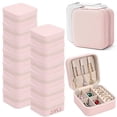 thumbnail image 1 of 20 PCS Organizadora de Joyero de Viaje, Joyero para Mujer, Organizador de Collares, Portátil Estuche de Regalo para Dama de Honor, Sujeta Anillos, Pendientes, Ideal para Bodas y Viajes (Rosa-20PCS), 1 of 7
