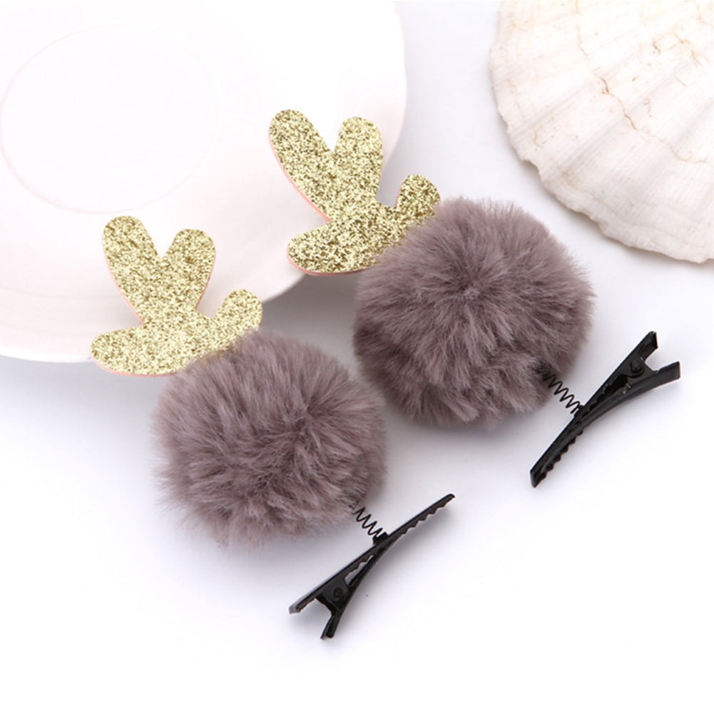 Esaierr Christmas Hair Clips/ Christmas Tree Hairpins Christmas Hat Hair Clips Xmas Accessories Holiday Headdress Set For Girls Women Gifts