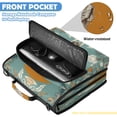 thumbnail image 6 of Zipper Binder with Shoulder Strap 2 inch 3 Ring Waterproof File Folder Organizer Bag 500 Sheet Cow Skull and Moon Pattern, 6 of 8
