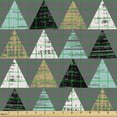 thumbnail image 2 of Geometric Fabric by the Yard, Grunge Triangles Pattern Banner Contemporary Repetitive Modern Print, Decorative Upholstery Fabric for Sofas and Home Accents, Grey and Multicolor by Ambesonne, 2 of 5