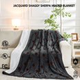 thumbnail image 2 of Heated Blanket Full Size Soft Jacquard Shaggy Sherpa Electric Blanket with 5 Heating Levels & 1 to 12 Hours Auto Shut Off Timer Settings Overheat Protection Machine Washable 72x84 in, 2 of 8